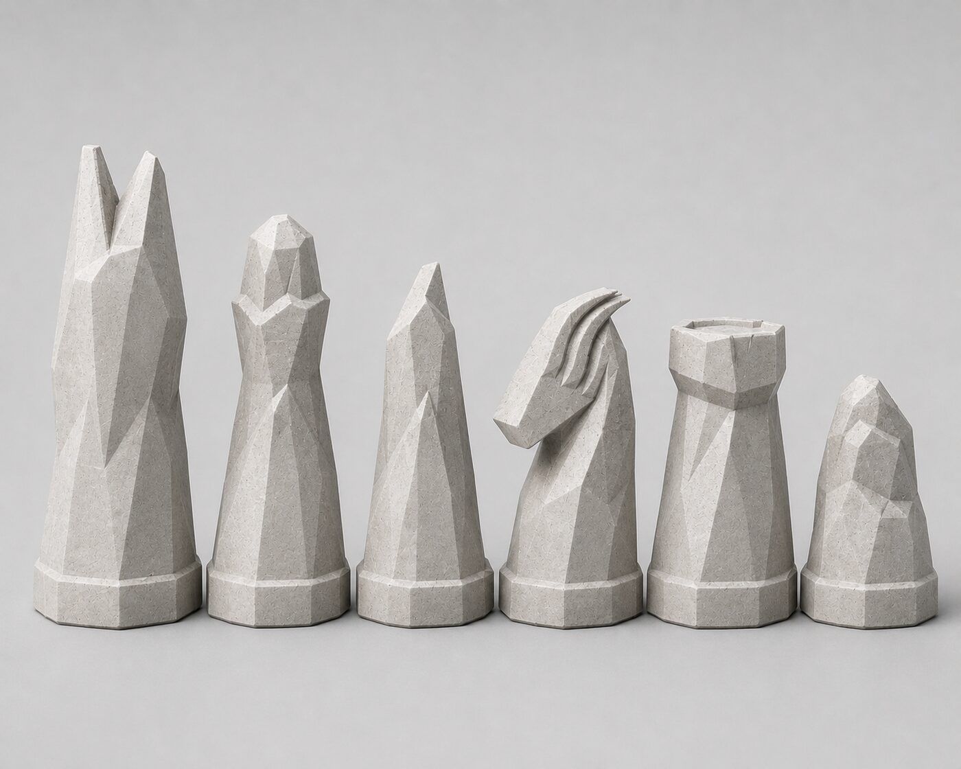 Ceramic chess piece, close-up